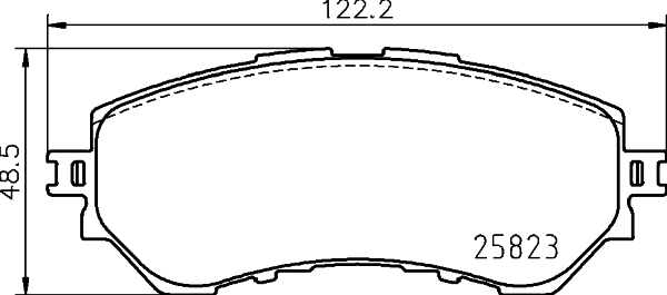 HELLA Bremseklodser 8db355025711 for TOYOTA