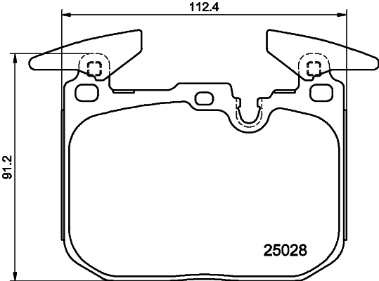 HELLA Bremseklodser 8db355025771 for BMW MINI