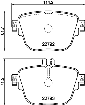 DON Bremseklodser pcp1604 for MERCEDES-BENZ
