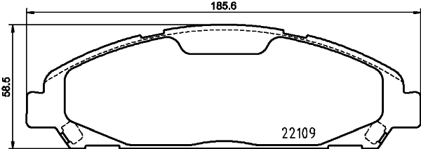 HELLA Bremseklodser 8db355032991 for FORD USA