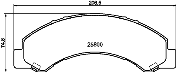 HELLA Bremseklodser 8db355037711 for ISUZU TOYOTA