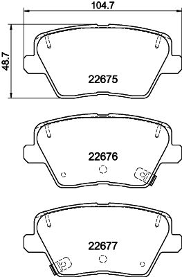 DON Bremseklodser pcp1772 for HYUNDAI