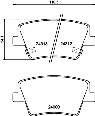 DON Bremseklodser pcp1783 for HYUNDAI