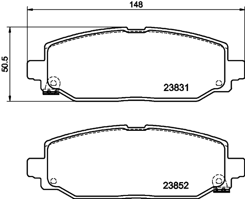 DON Bremseklodser pcp1821 for JEEP