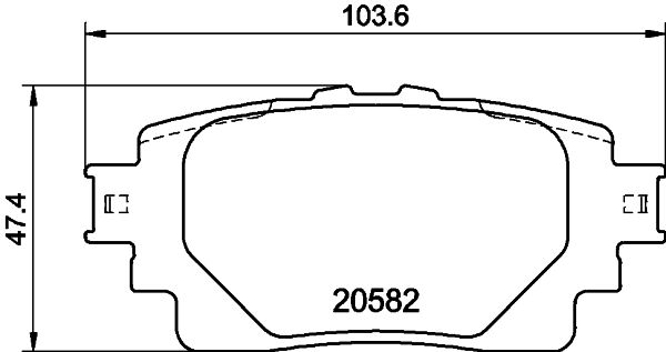 DON Bremseklodser pcp1806 for TOYOTA SUZUKI LEXUS