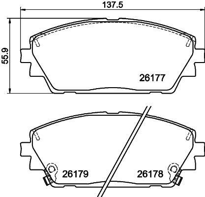 DON Bremseklodser pcp1784 for MAZDA MAZDA (CHANGAN)
