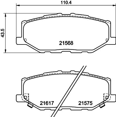 DON Bremseklodser pcp1835 for SUZUKI