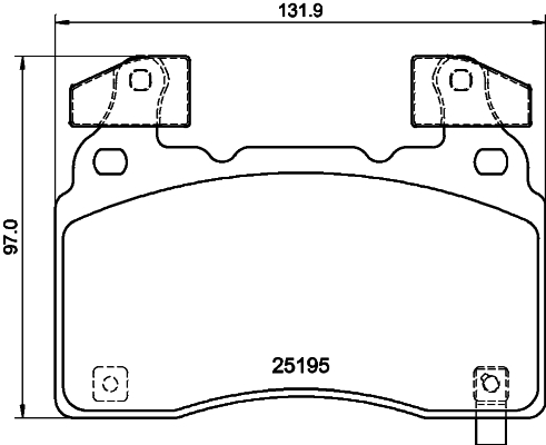 HELLA Bremseklodser 8db355040471 for CADILLAC VAUXHALL CHEVROLET TESLA