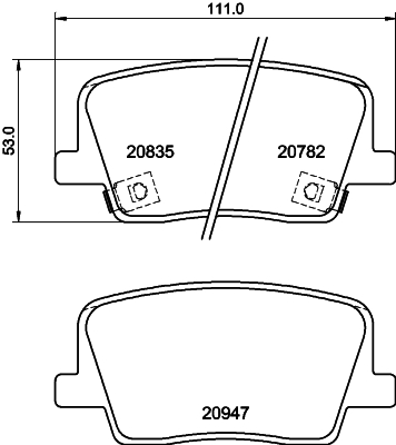 DON Bremseklodser pcp1840 for SSANGYONG