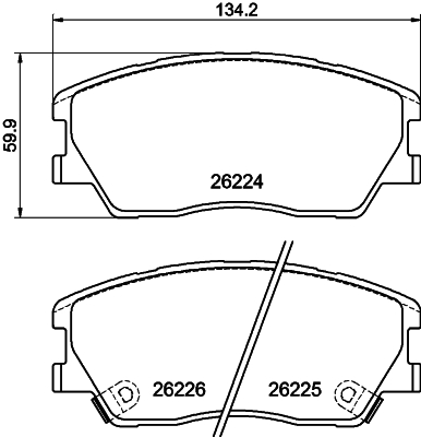 DON Bremseklodser pcp1832 for KIA