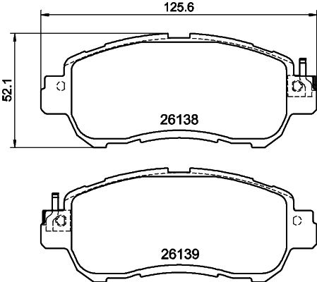 DON Bremseklodser pcp1826 for NISSAN (DFAC) NISSAN