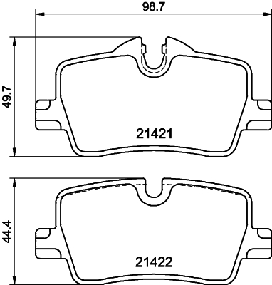 DON Bremseklodser pcp1831 for BMW