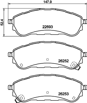 DON Bremseklodser pcp2019 for FORD FORD AUSTRALIA