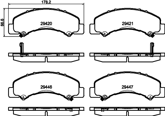 HELLA Bremseklodser 8db355040791 for ISUZU