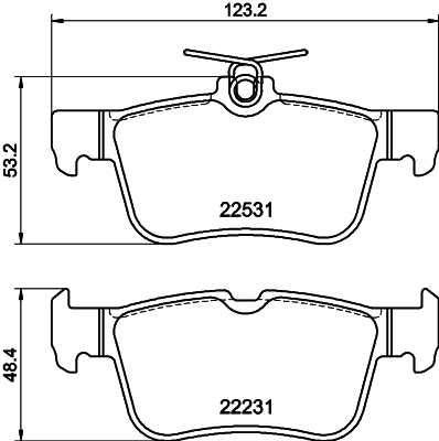 DON Bremseklodser pcp2049 for FORD