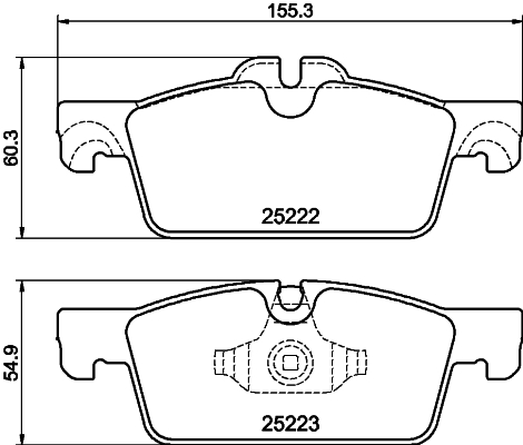 DON Bremseklodser pcp2051 for PEUGEOT