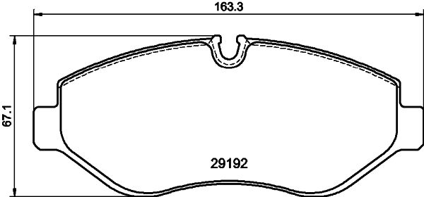 DON Bremseklodser pcp2075 for MERCEDES-BENZ