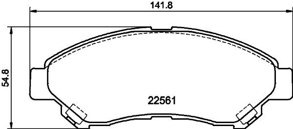 DON Bremseklodser pcp2077 for DAIHATSU TOYOTA