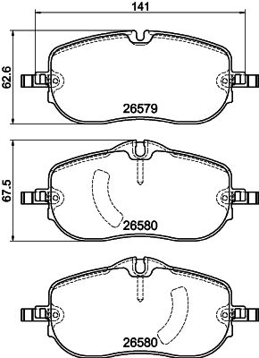 DON Bremseklodser pcp2071 for MERCEDES-BENZ