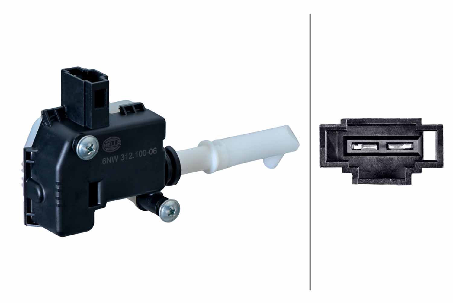 HELLA Servomotor, centrallåsesystem 6nw312100061 Køretøjets tankklap for VW (SVW)