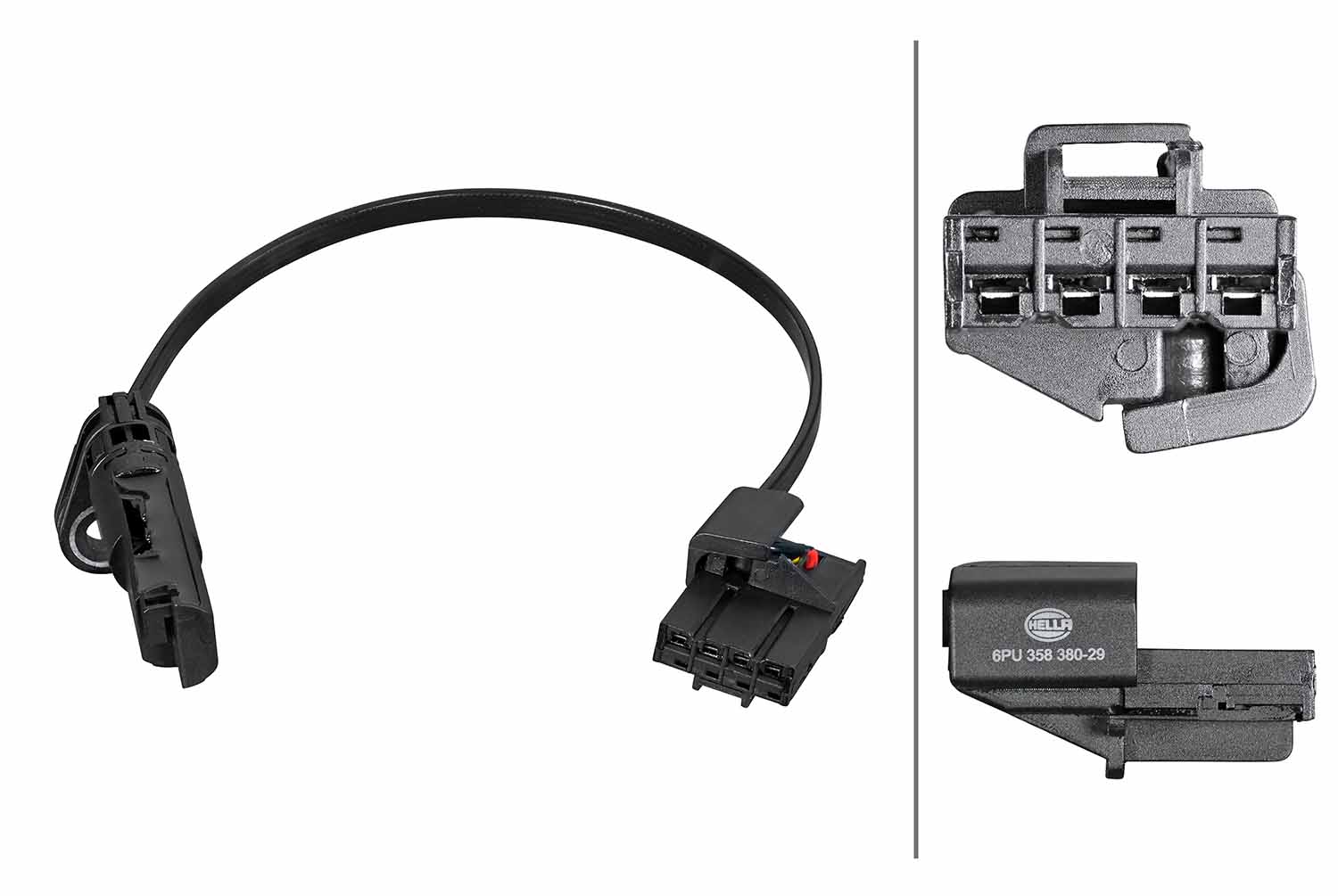 HELLA Sensor, hastighed/omdrejninger 6pu358380291 i gearkassen for VW AUDI