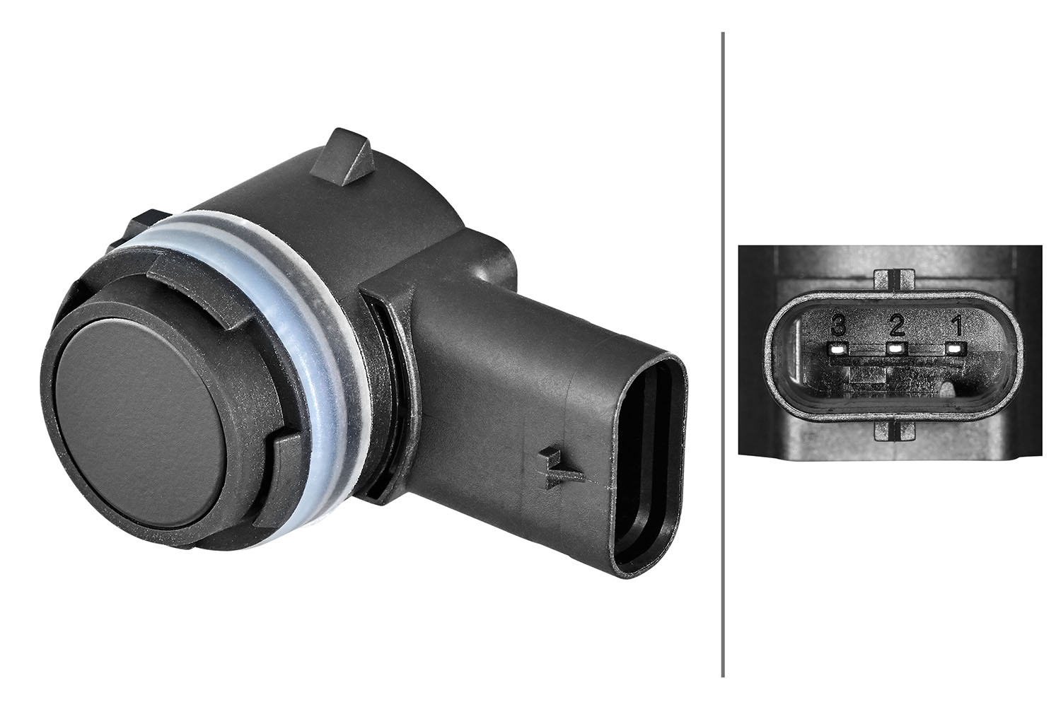 HELLA Sensor, parkeringshjælp 6px358270491 foran for BMW MINI
