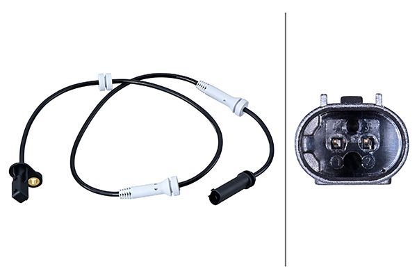 HELLA ABS Sensor 6pu358216091 foraksel for BMW