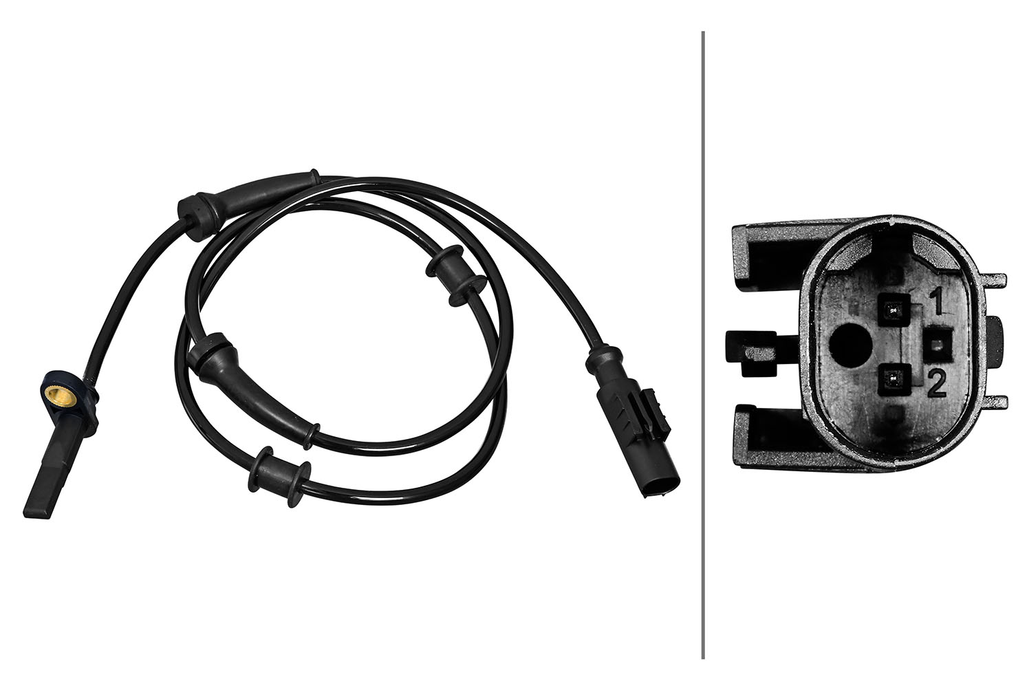 HELLA ABS Sensor 6pu358217251 bagaksel for FIAT PEUGEOT