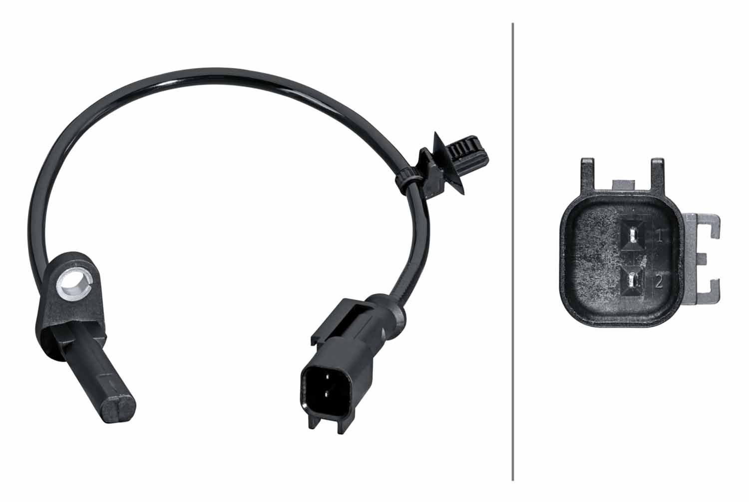 HELLA ABS Sensor 6pu358217961 bagaksel for FORD