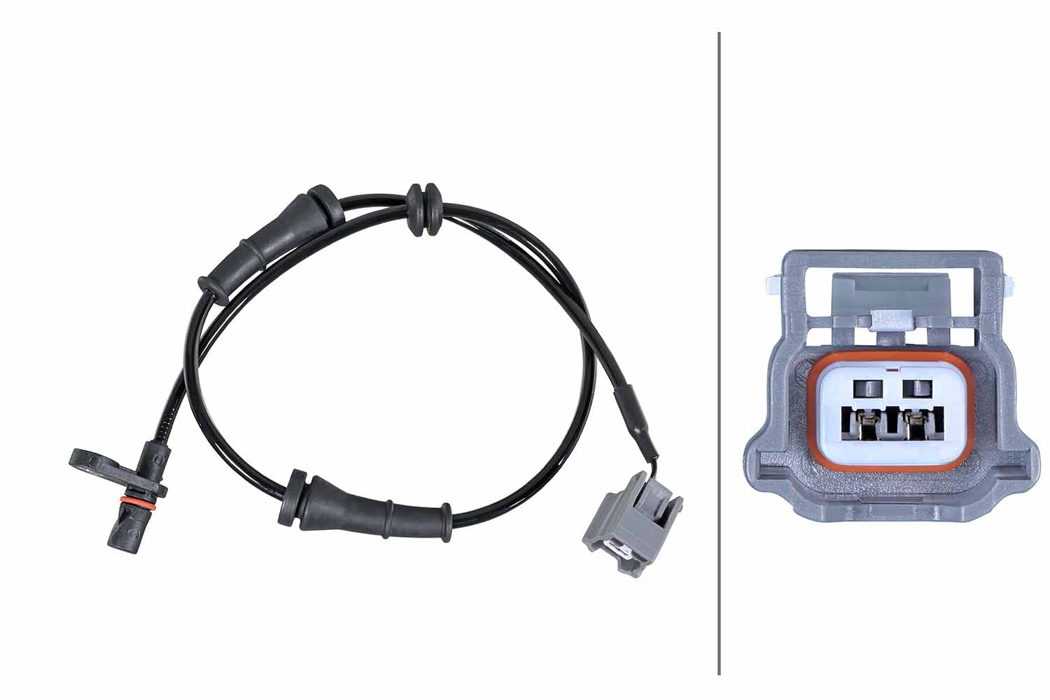 HELLA ABS Sensor 6pu358252281 bagaksel for NISSAN