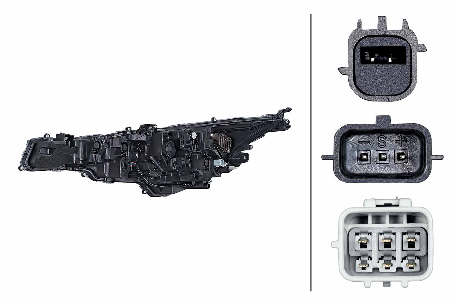 HELLA Forlygte 1ex354886041 LED højre for TOYOTA