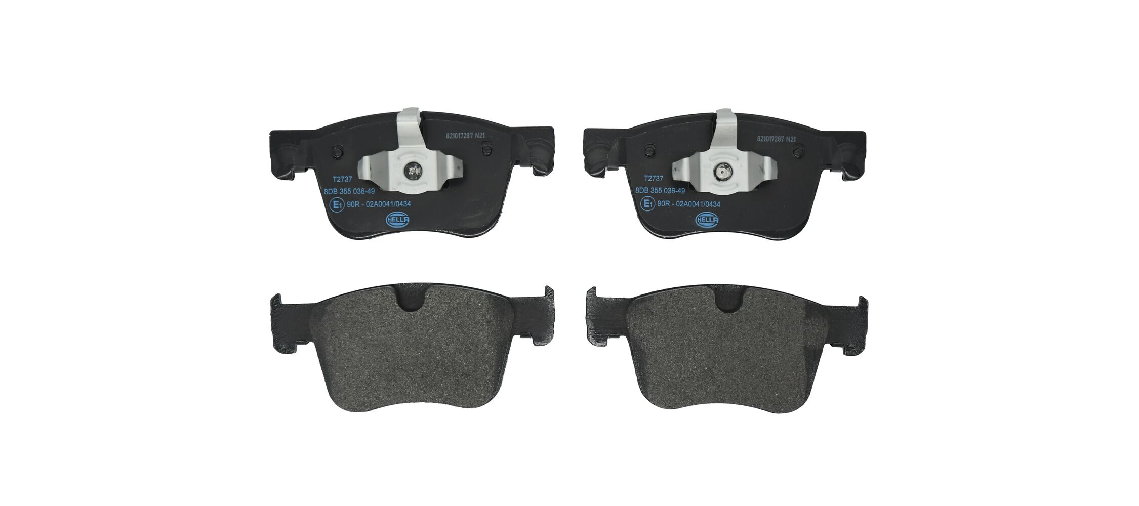 HELLA Bremseklodser 8db355036491 for VAUXHALL PEUGEOT TOYOTA