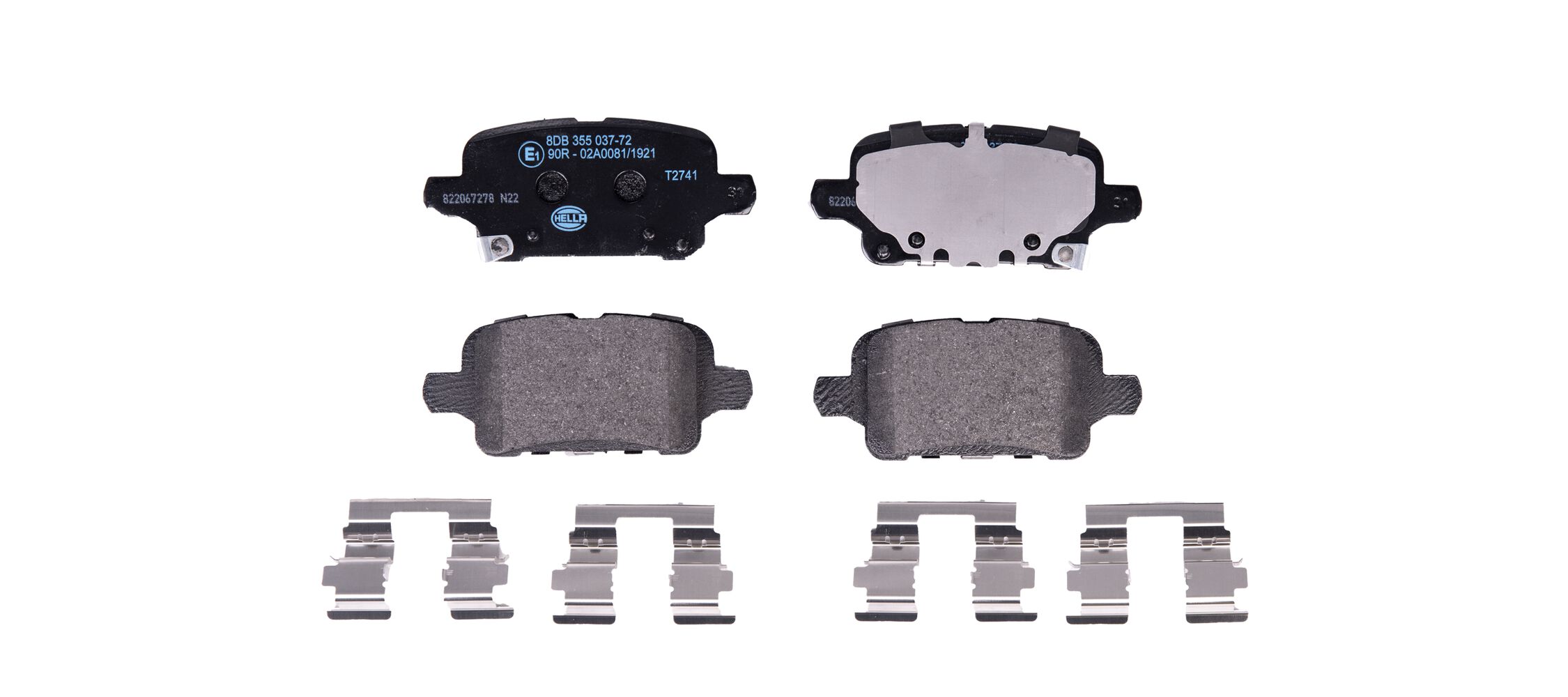 HELLA Bremseklodser 8db355037721 for VAUXHALL CHEVROLET (SGM)