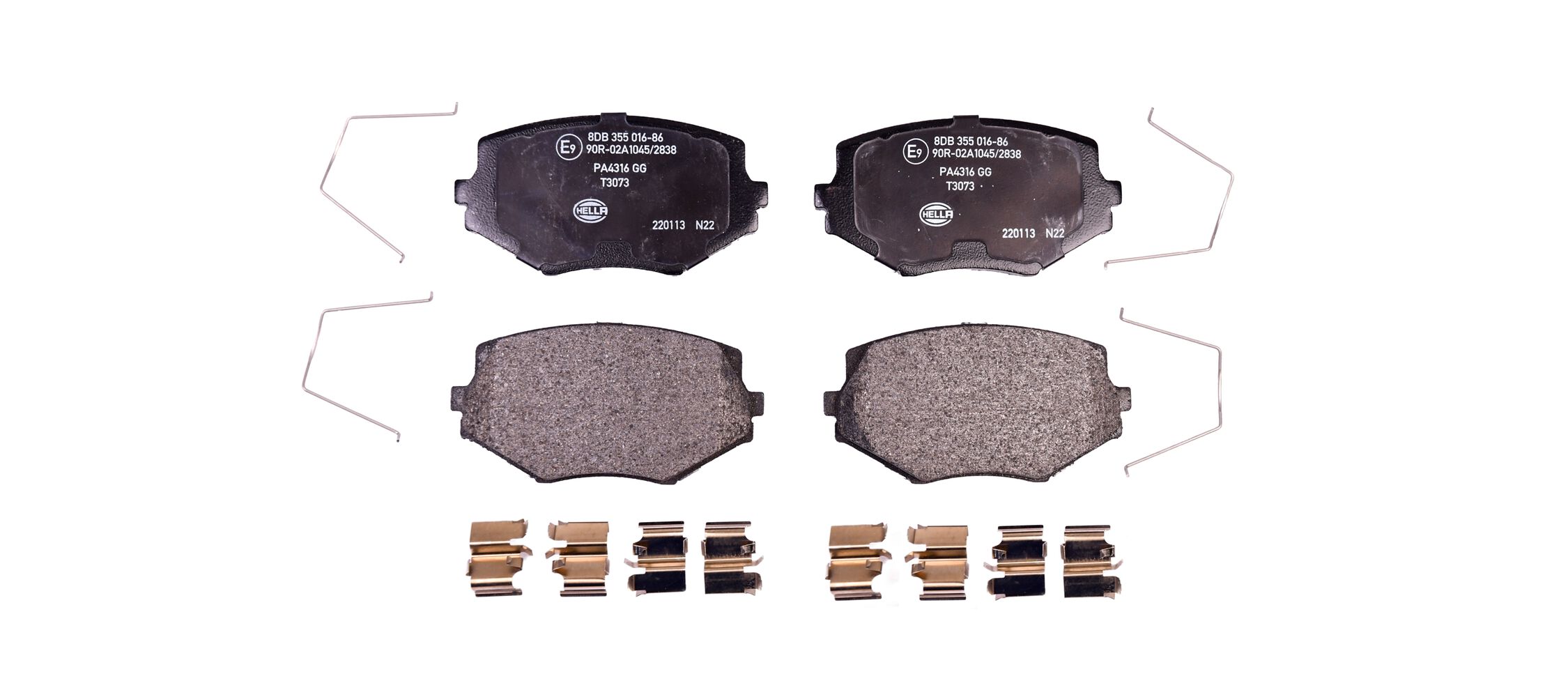 HELLA Bremseklodser 8db355016861 for MAZDA MITSUBISHI NISSAN