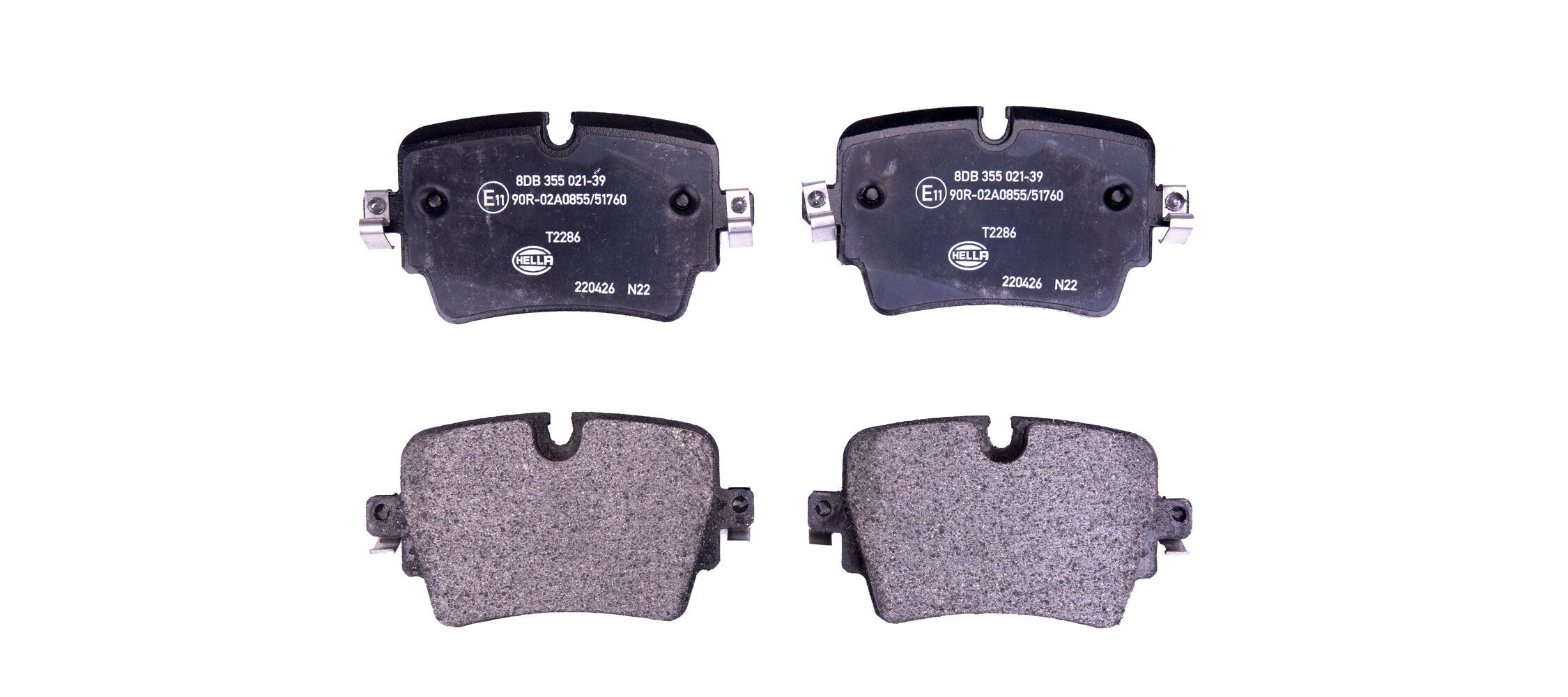 HELLA Bremseklodser 8db355021391 for JAGUAR