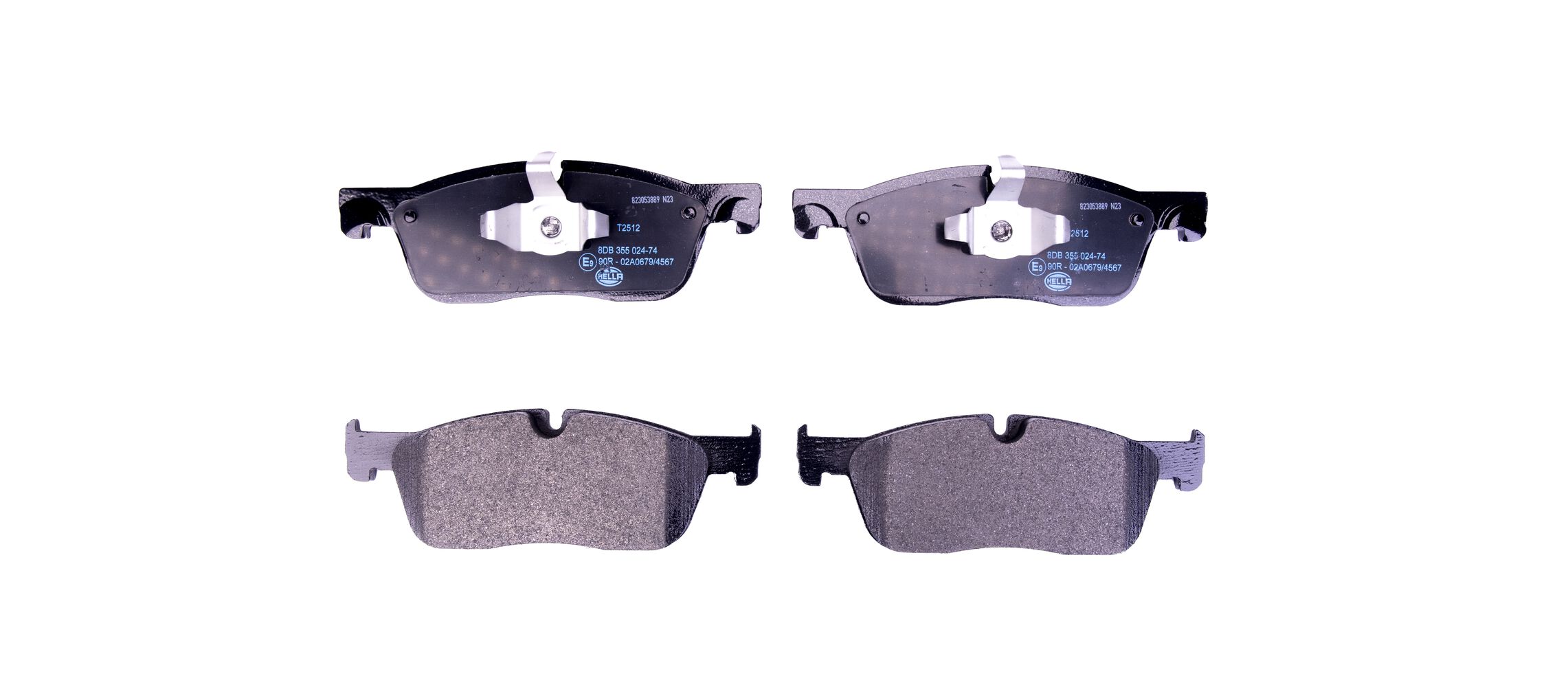 HELLA Bremseklodser 8db355024741 for JAGUAR LAND ROVER