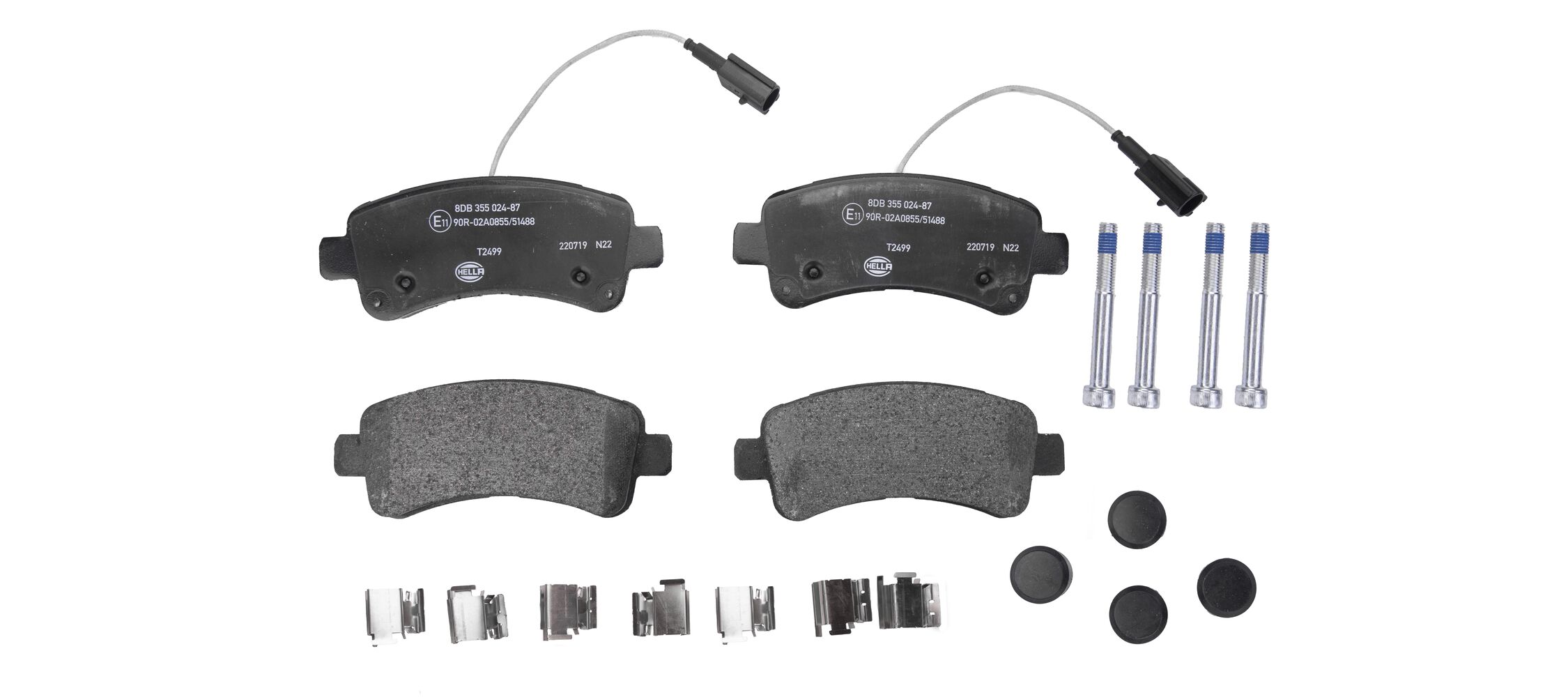 HELLA Bremseklodser 8db355024871 for FIAT PEUGEOT RAM