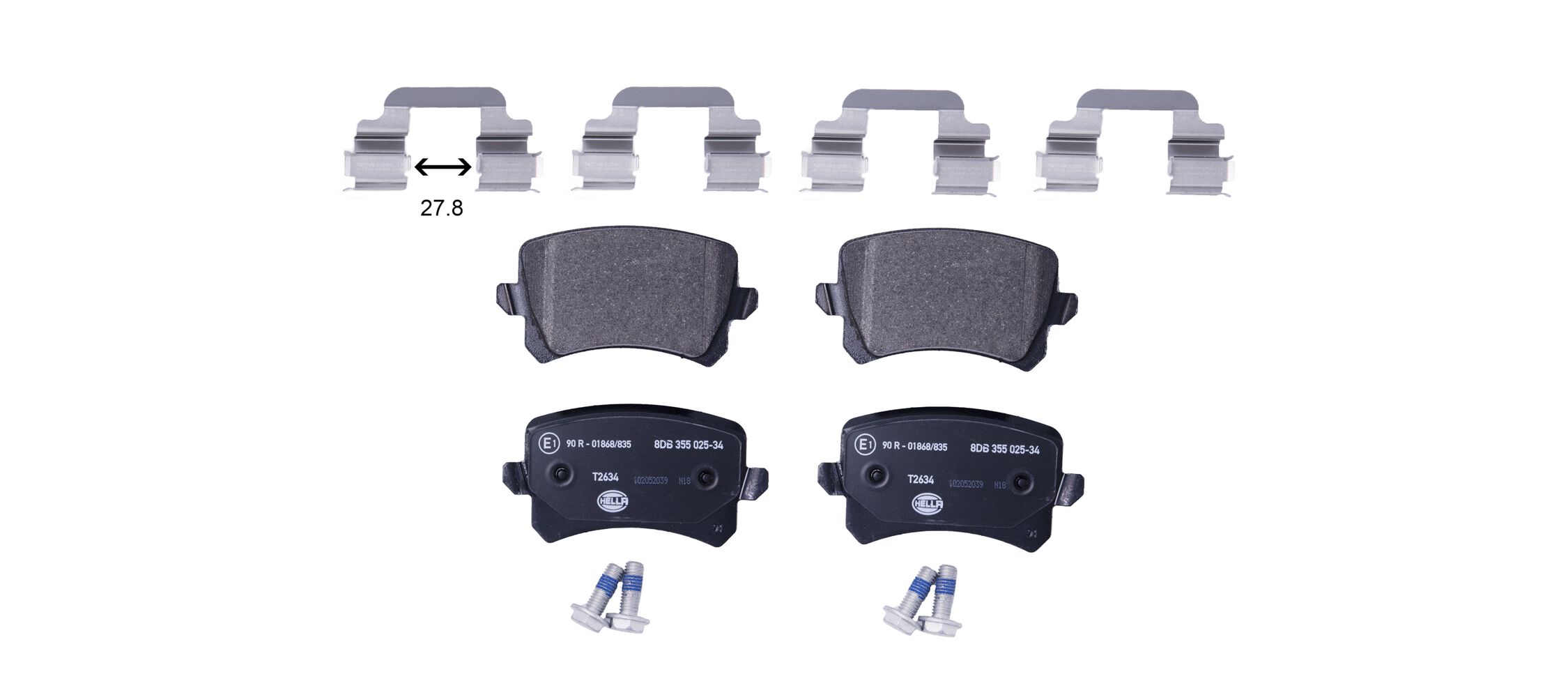 HELLA Bremseklodser 8db355025341 for VW VW (FAW) SKODA (SVW) VW (SVW)