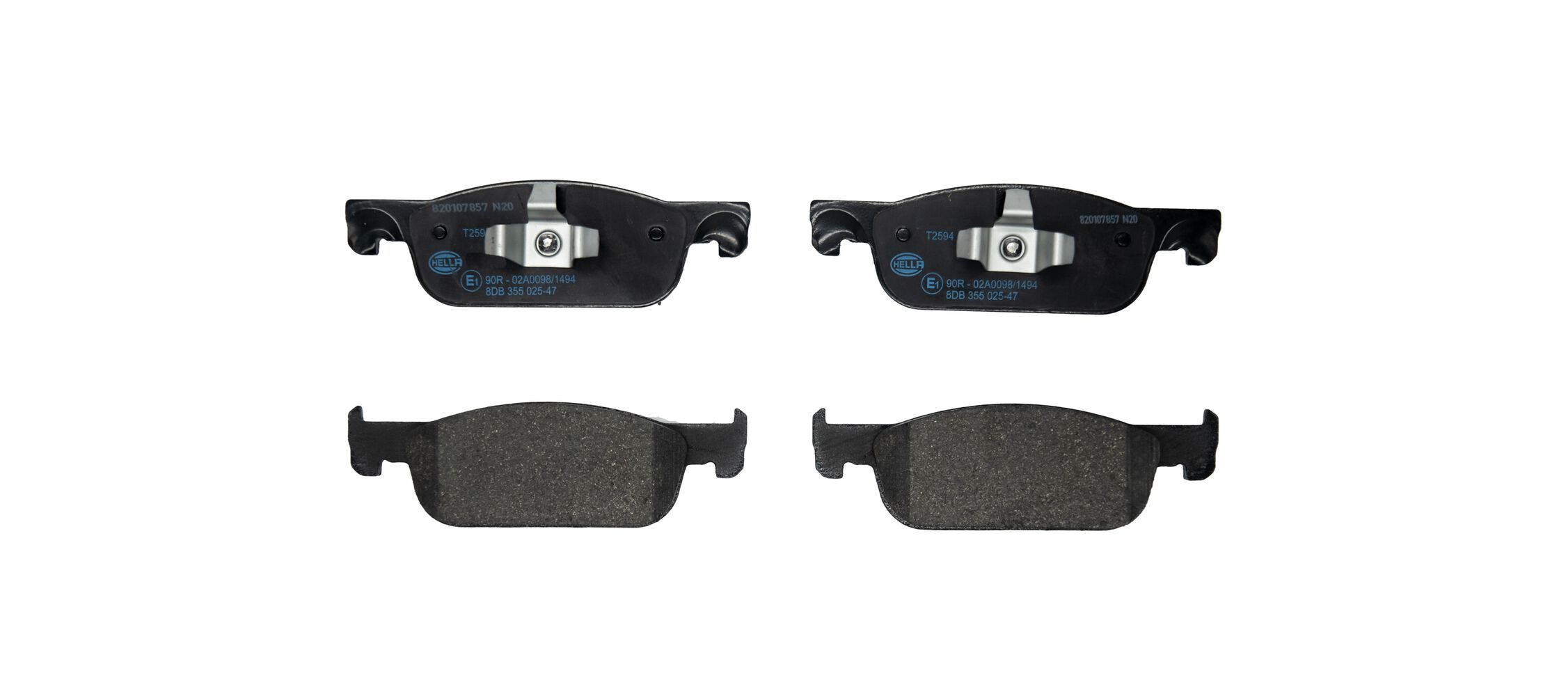 HELLA Bremseklodser 8db355025471 for DACIA RENAULT