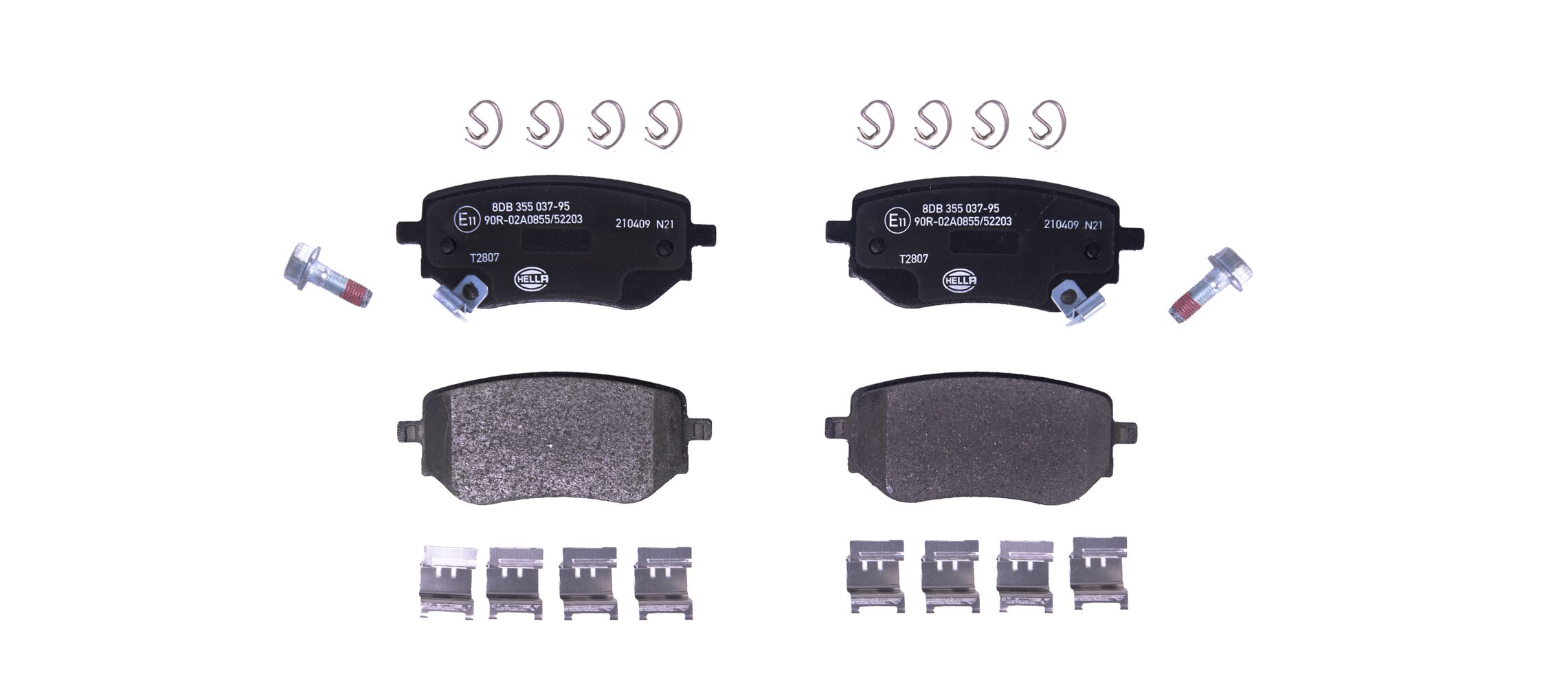 HELLA Bremseklodser 8db355037951 for RENAULT MERCEDES-BENZ