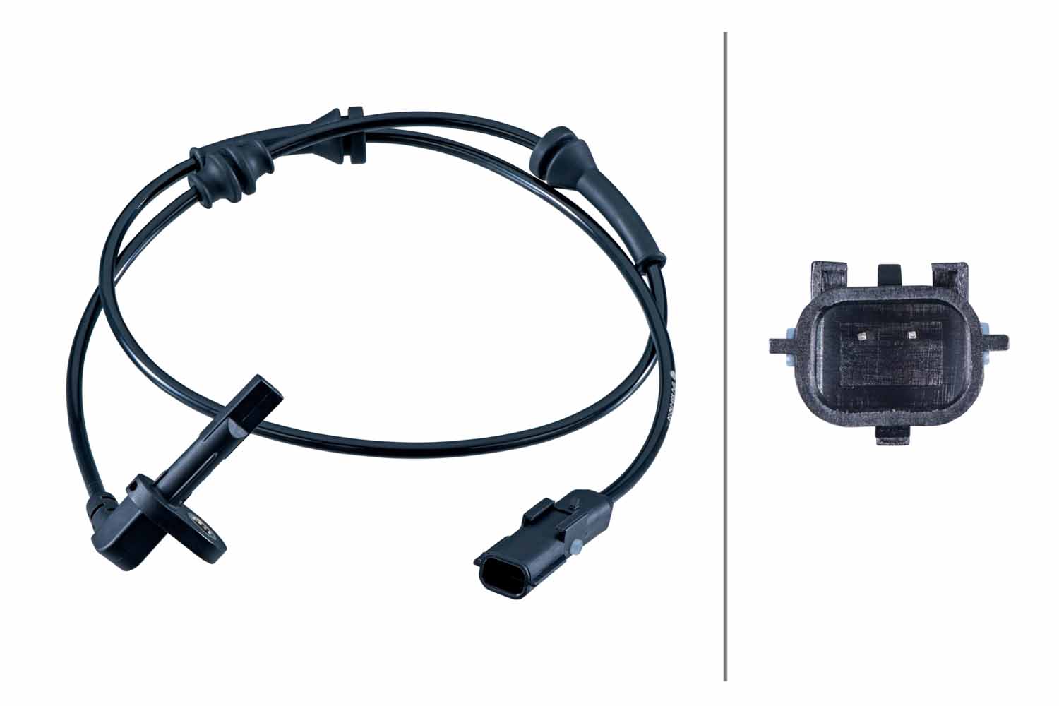 HELLA ABS Sensor 6pu358252551 bagaksel for OPEL VAUXHALL NISSAN
