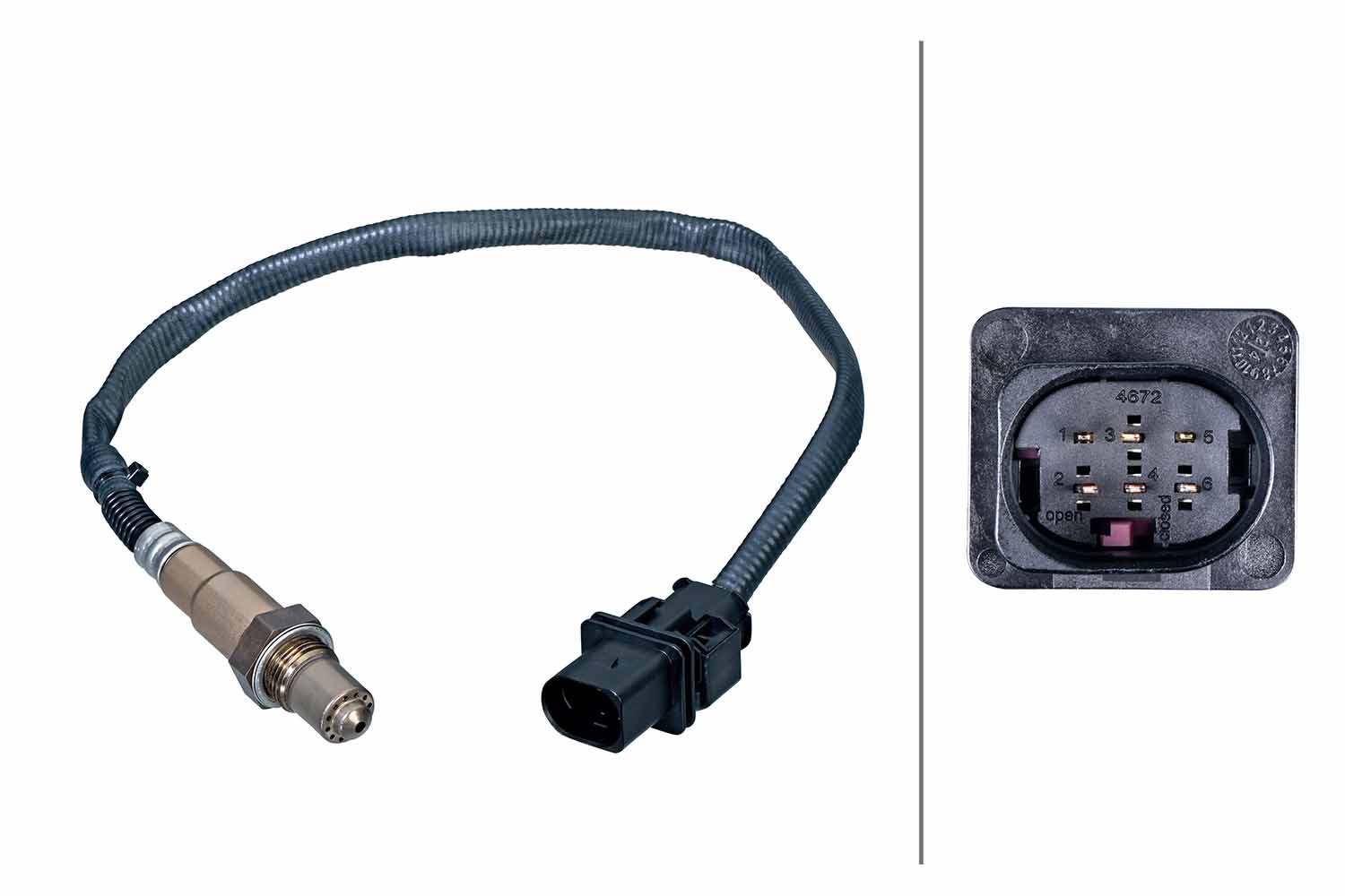 HELLA Lambdasonde 6pa358243841 for FIAT