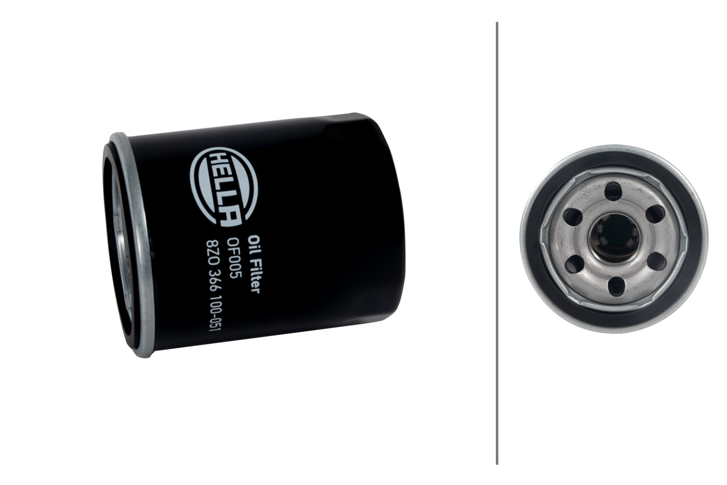 HELLA Oliefilter 8zo366100051 Påskruet 90mm M20x1,5 for OPEL GENERAL MOTORS FORD ZHONGHUA (BRILLIANCE) VOLVO FIAT FIAT (NANJING) VAUXHALL PEUGEOT HON