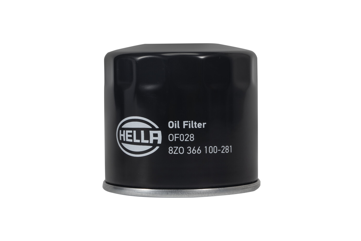 HELLA Oliefilter 8zo366100281 Påskruet 75mm M20x1,5 for OPEL GENERAL MOTORS FORD MITSUBISHI VOLVO MAZDA RENAULT ISUZU SMART HYUNDAI KIA (DYK) GENESIS