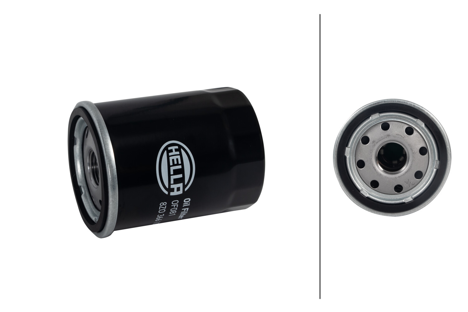 HELLA Oliefilter 8zo366100811 Påskruet 90mm 3/4-16 UNF for VOLVO FIAT NISSAN DAIHATSU SUZUKI LEXUS VAG SUZUKI (CHANGAN)