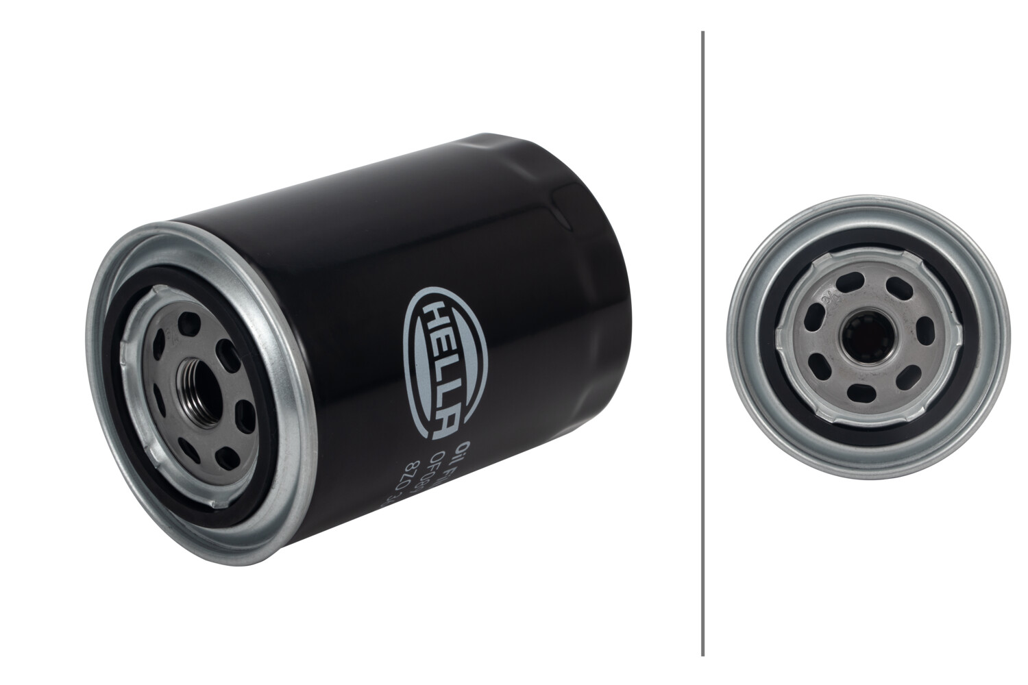 HELLA Oliefilter 8zo366100891 Påskruet 142mm 3/4-16 UNF for VOLVO FORD VAUXHALL GENERAL MOTORS LAMBORGHINI VAG VW (SVW) RENAULT TRUCKS