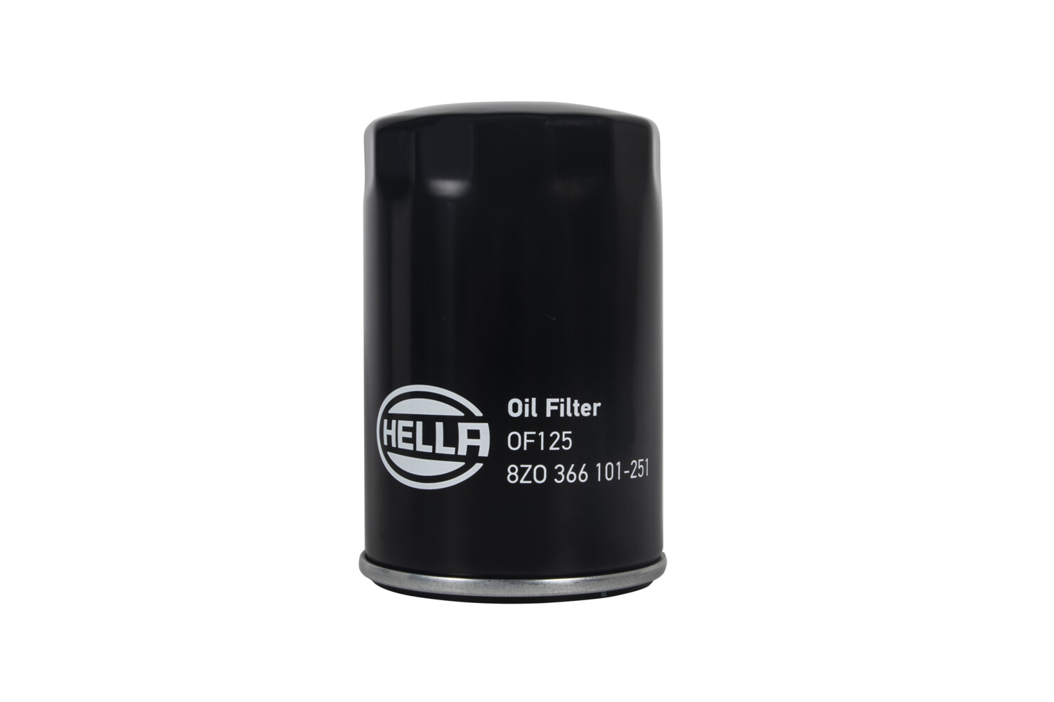 HELLA Oliefilter 8zo366101251 Påskruet 123mm 3/4-16 UNF for FORD CHRYSLER JEEP DODGE FIAT FORD (CHANGAN) MAZDA FORD USA