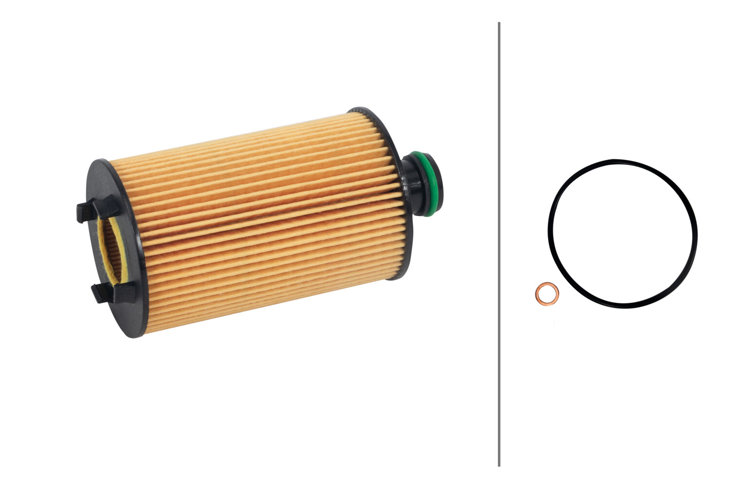 HELLA Oliefilter 8zo366102361 Filterindsats outer_diameter_mm_497|Yderdiameter [mm]|62 inner_diameter_1_mm_995|Inder diameter 1 [mm]|23 inner_diameter
