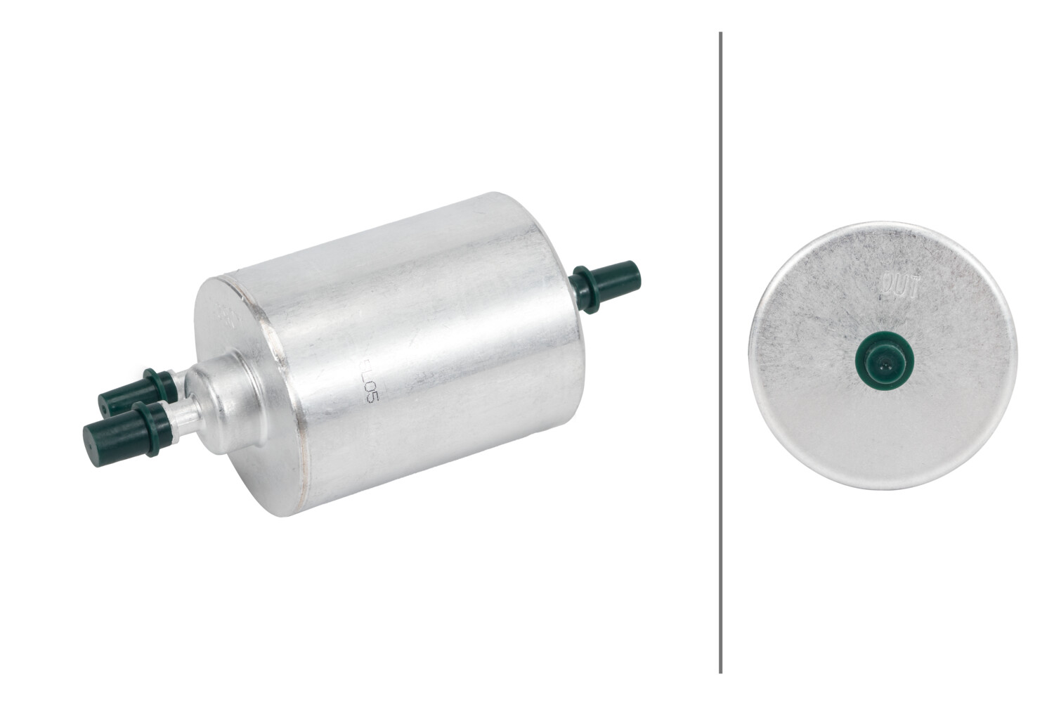 HELLA Brændstof-filter 8zf366110361 Lednings 177mm for VAG