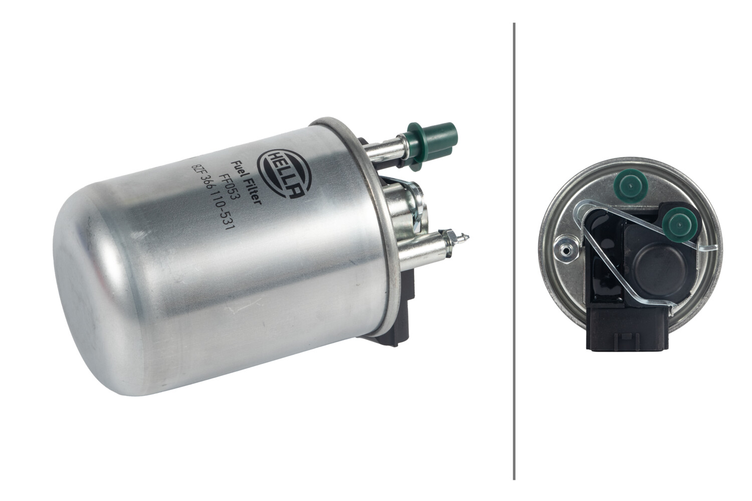 HELLA Brændstof-filter 8zf366110531 Lednings 171mm for NISSAN